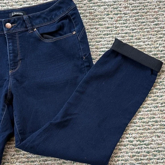 D.Jeans Dark Blue Ankle/Crop Jeans - Picture 4 of 9
